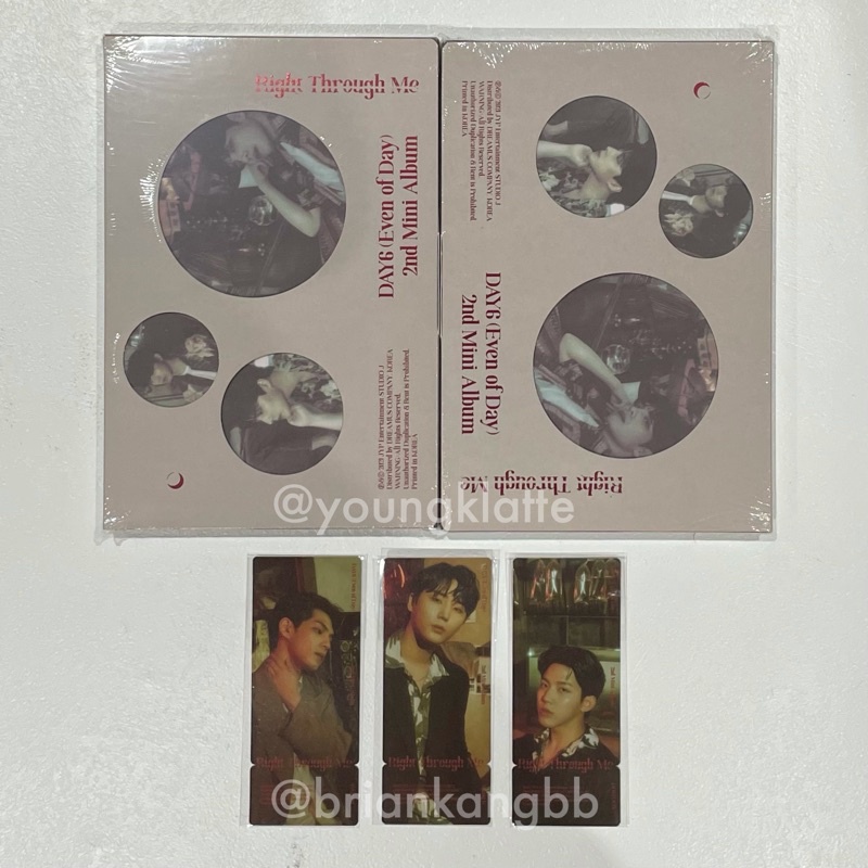 [SEALED FULLSET] DAY6 EOD RTM RIGHT THROUGH ME ALBUM + POB + POSTER (Even Of Day)