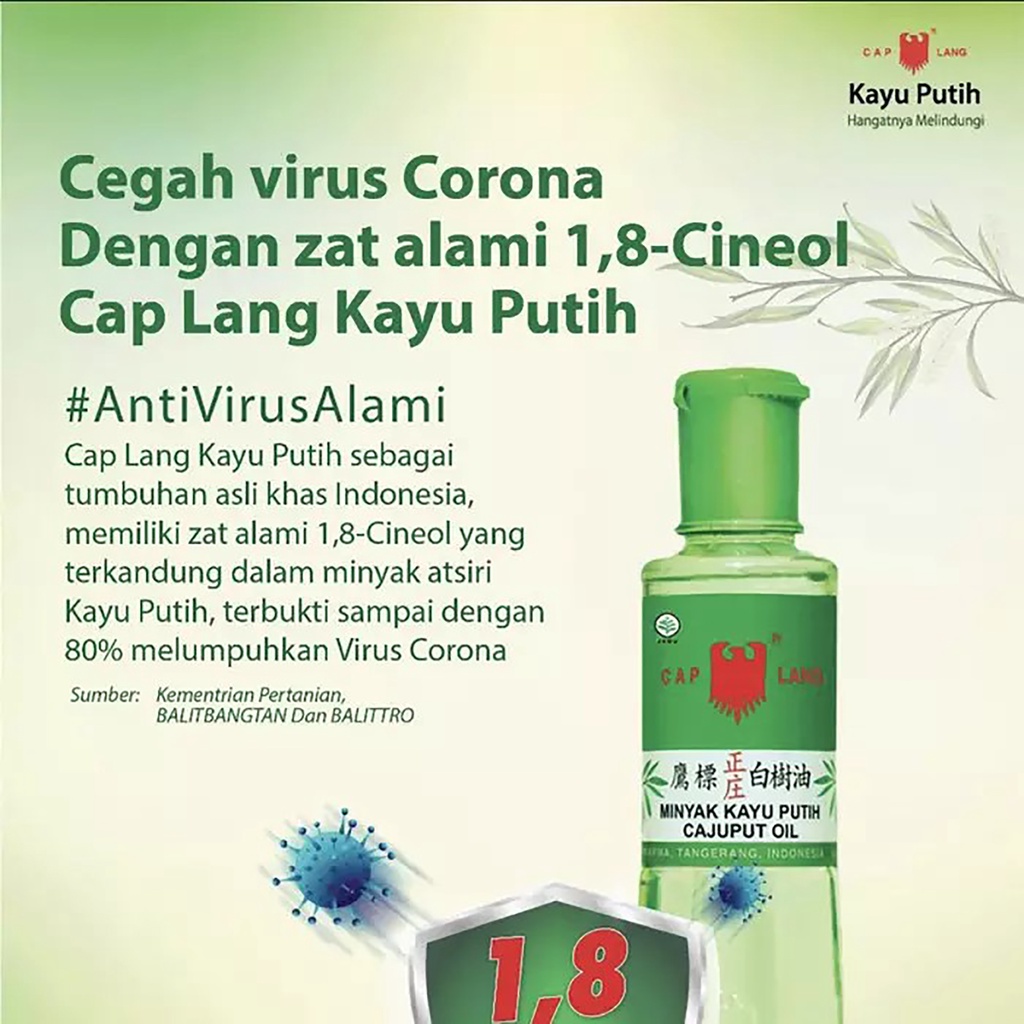 Bisa COD Minyak Kayu Putih Cap Lang 60ml