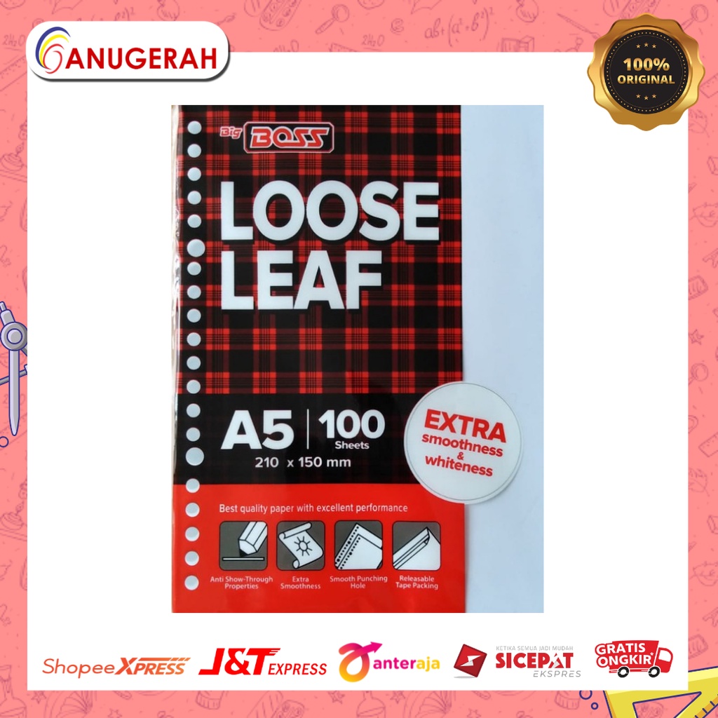 

BIG BOSS A5-100 POLOS LOOSE LEAF / ISI BINDER