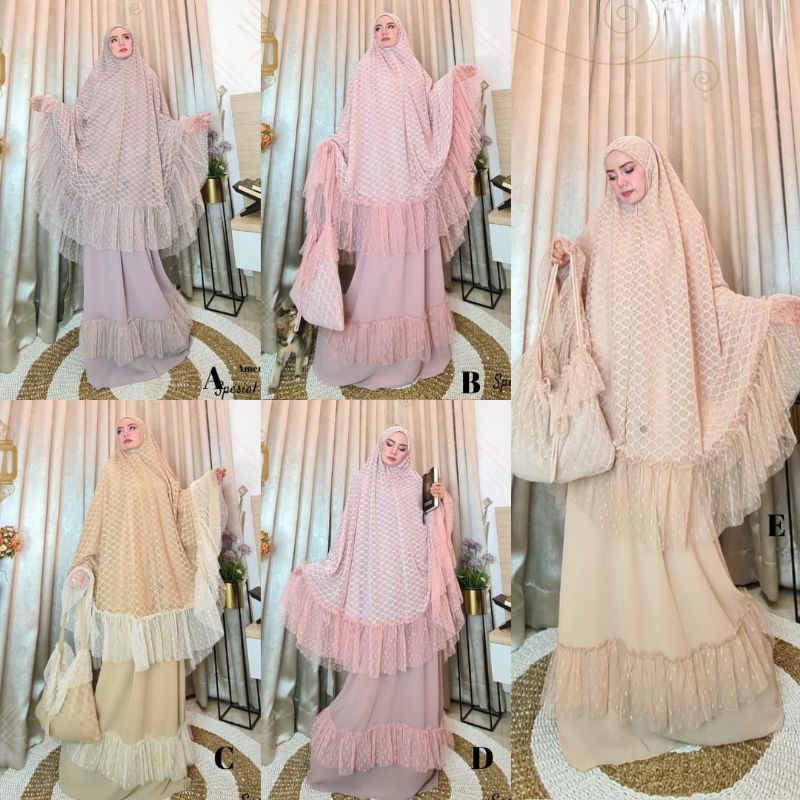 Mukena ameenah luxury spesial lebaran by baenetta