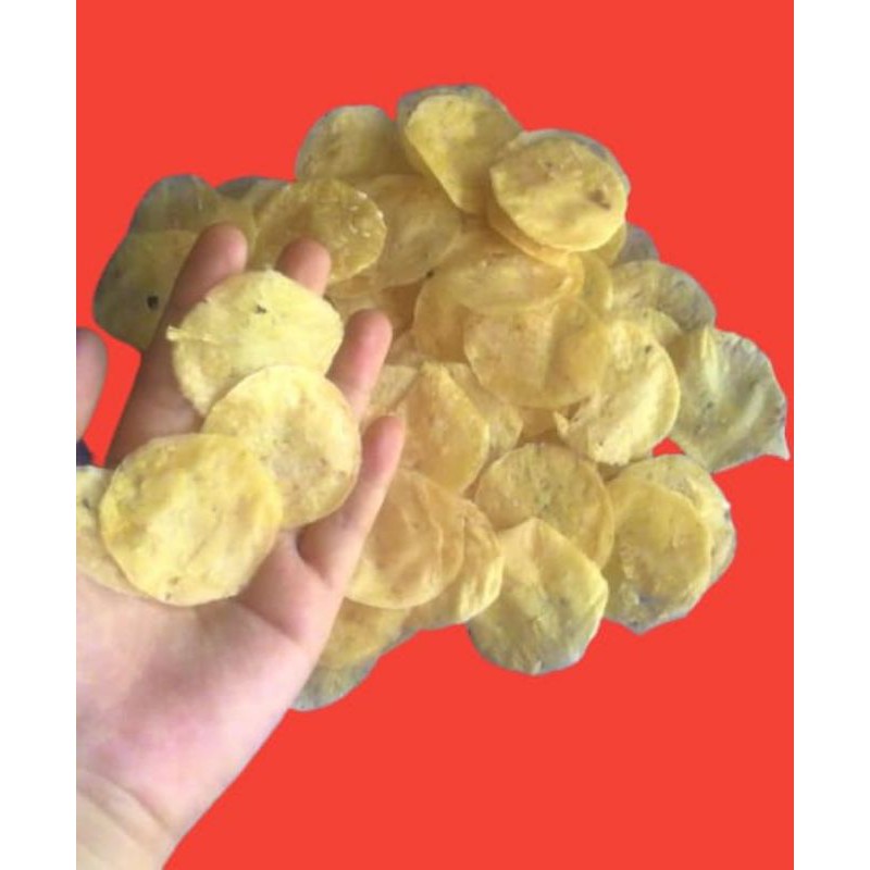 Opak singkong mentega 1kg | opak koin | opak medan