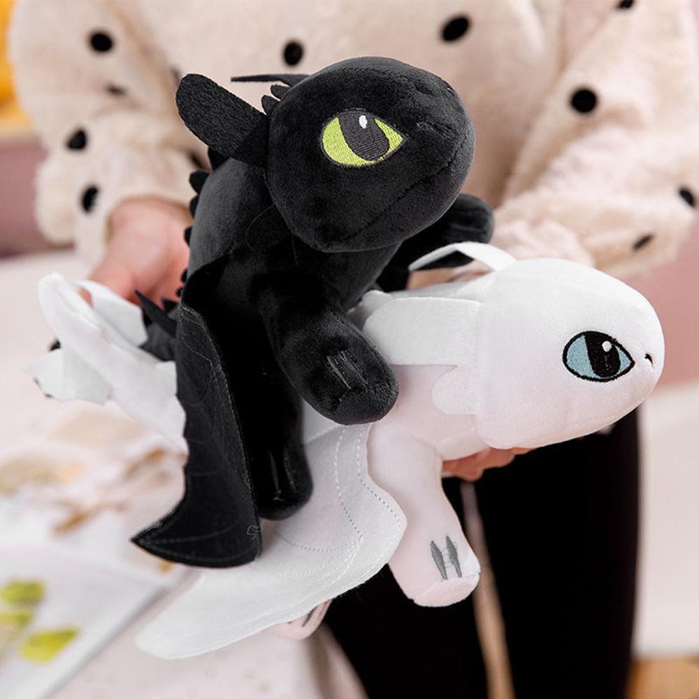 Timekey Mainan Boneka Plush Toothless 27cm / 35cm Untuk Hadiah Natal / Valentine / Ulang Tahun P9Y7