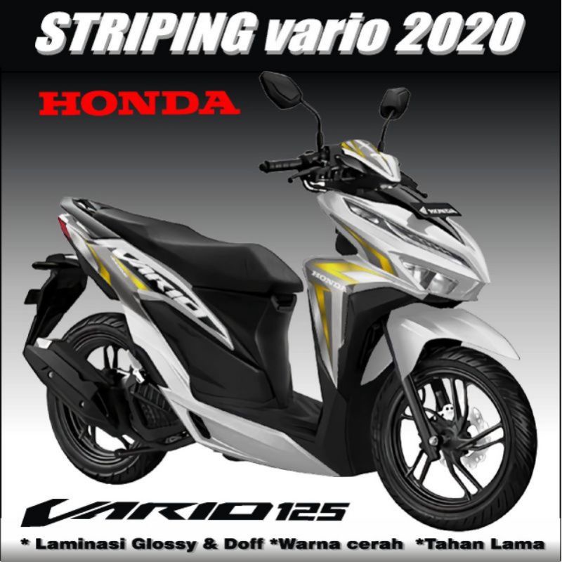 Jual Striping Stiker Honda Vario New Facelift Led 125 150 Variasi Decal