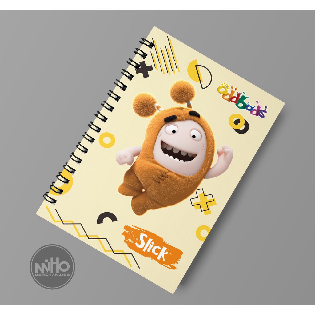 

Notebook oddbods slick / Hardcover / 60 lembar / Bergaris