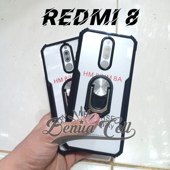 CASE REDMI 8A PRO - CASE ARMOR SHOCKPROOF + RING XIAOMI REDMI 8A PRO - BC