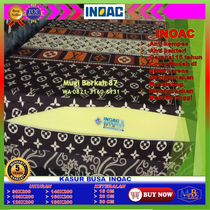 Kasur Busa Inoac Foam 200x180x15