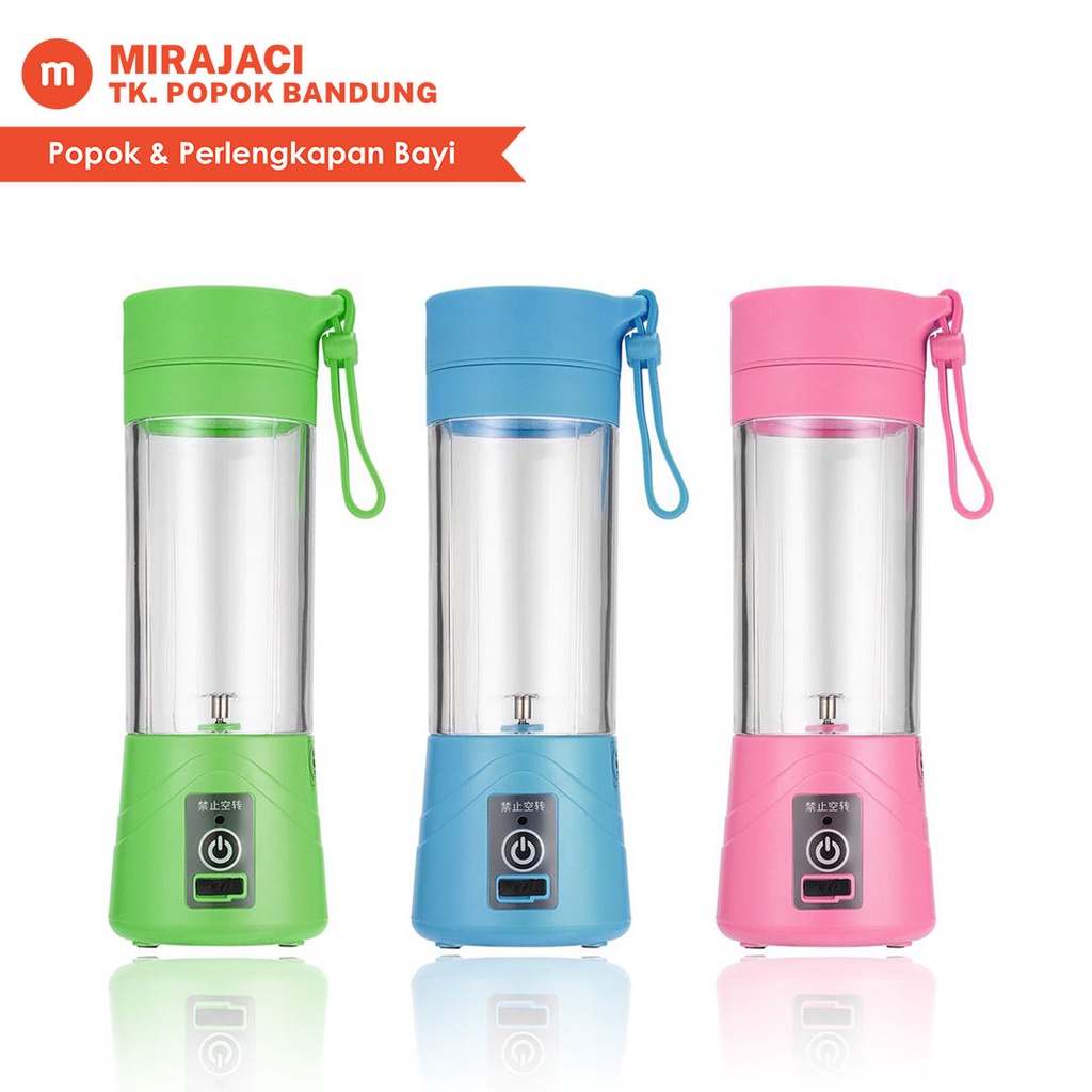 Blender Juicer Mini USB 380ml Portable and Rechargeable Battery Bandung Promo