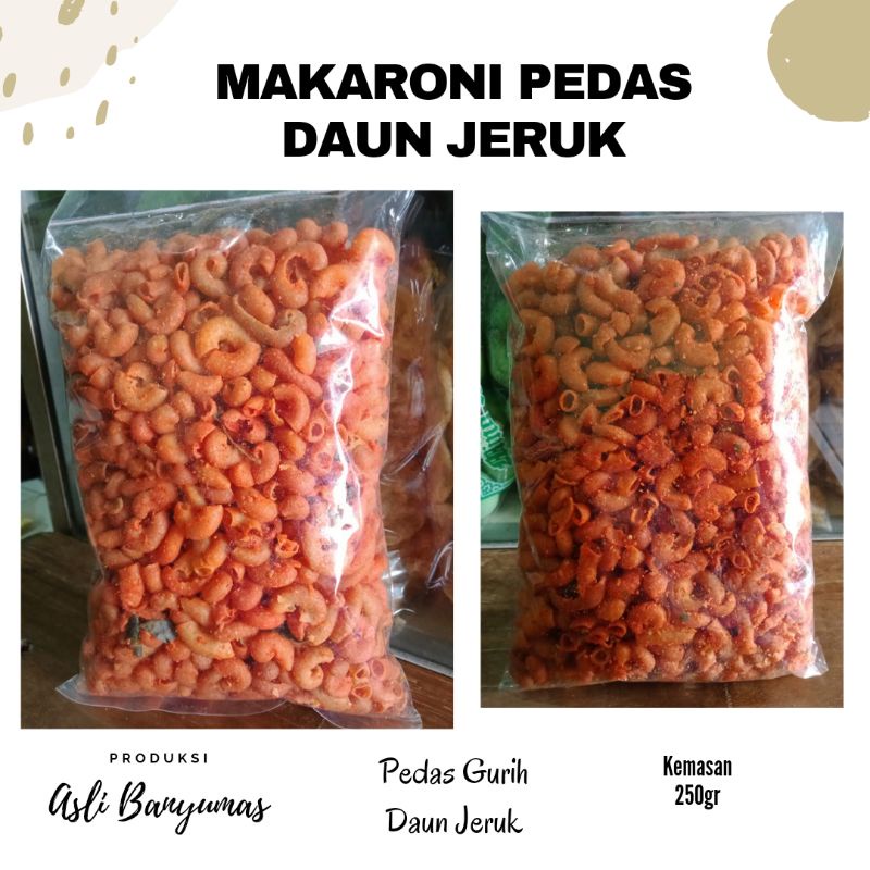 

MAKARONI PEDAS DAUN JERUK | KHAS BANYUMAS | HARGA TERJANGKAU | FREE GIFT MIN BELANJA 50K (all item)