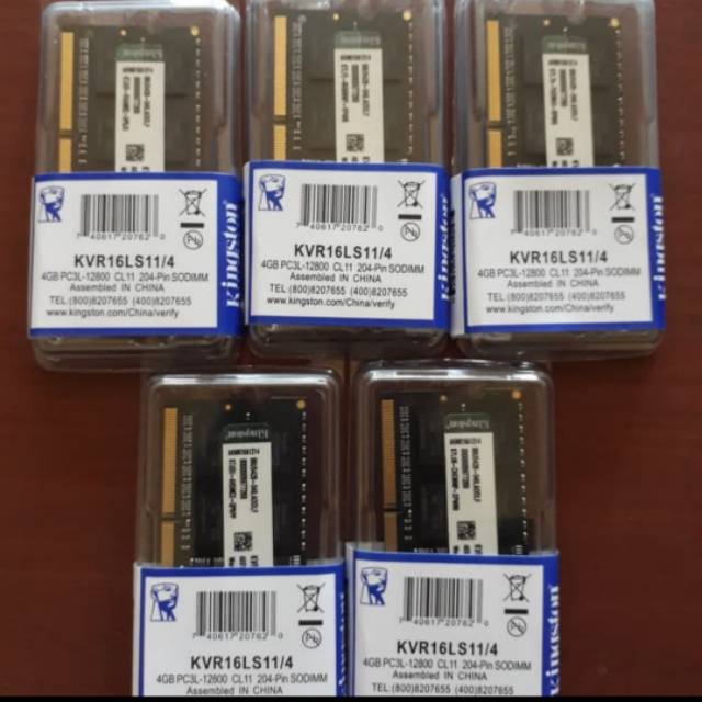 Ram Laptop Sodim Ddr3 4Gb Kingston Pc 12800