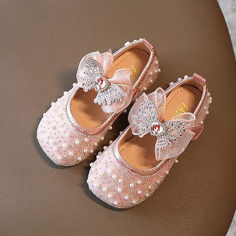 Sepatu Flat Shoes Anak Perempuan PREMIUM Ribbon Girls Motek