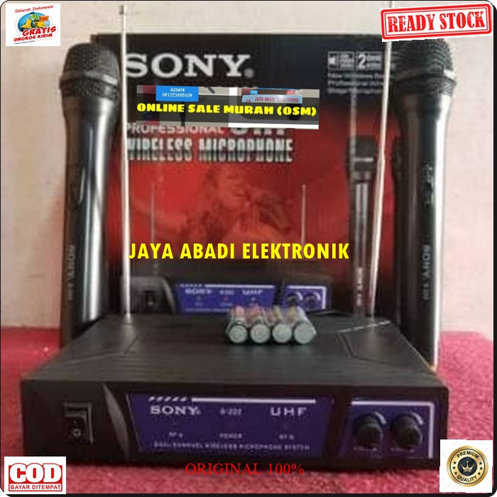 G468 SONI UHF MIC WIRELESS SONY DUAL MIK WIRELES SEPASANG MIKROPON MIKROPHONE DISPLAY SOUNDBEST MICROPHONE KARAOKE VOKAL VOCAL ARTIS PROFESIONAL PRO SOUND BEST SISTEM AUDIO PANGGUNG LEGENDARY DYNAMIC PENGERAS SUARA HIFI SENSITIF MC PIDATO SEMINAR  ACARA