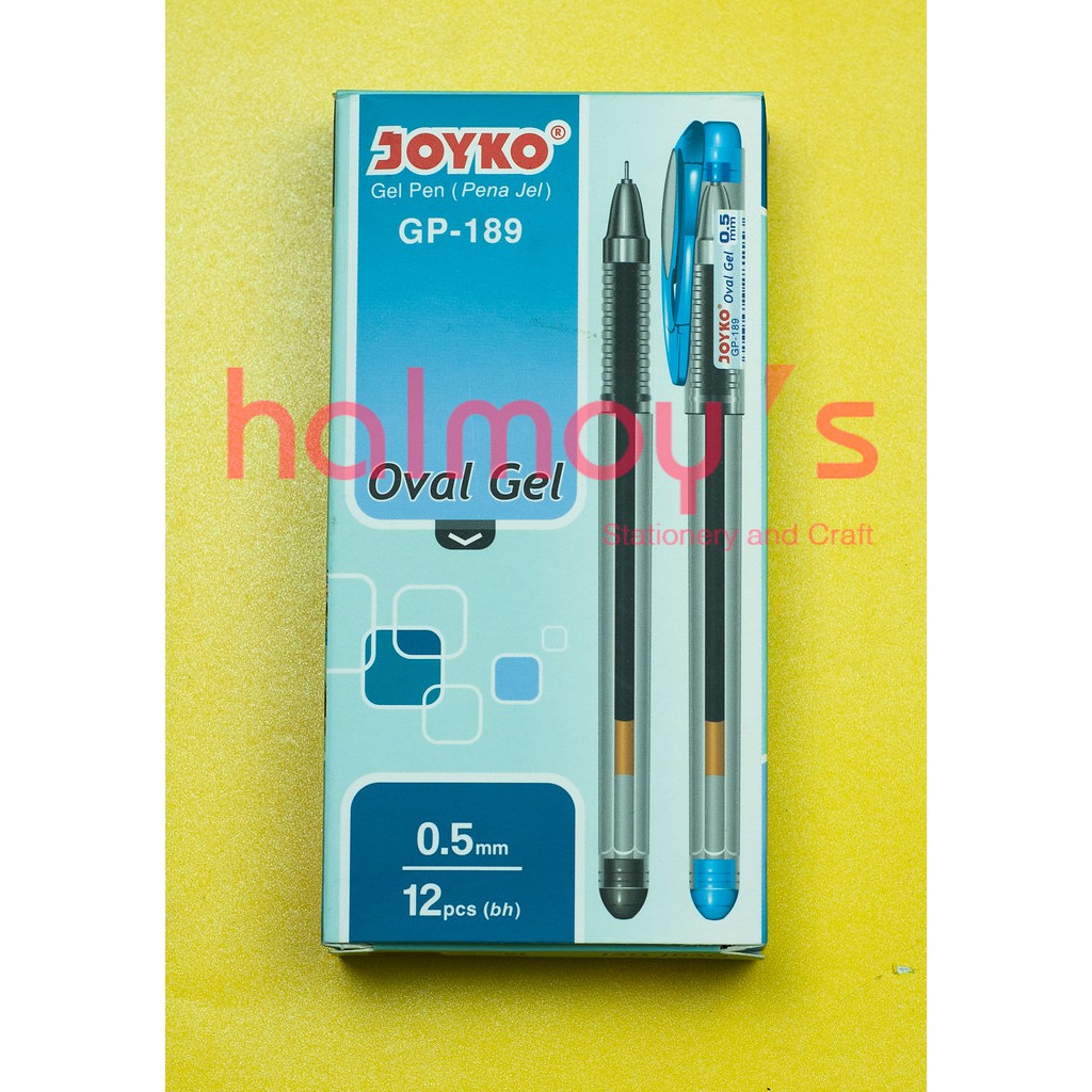 PULPEN CAIR / GEL JOYKO OVAL GEL GP - 189 0.5 MM HITAM ( 12 PCS )