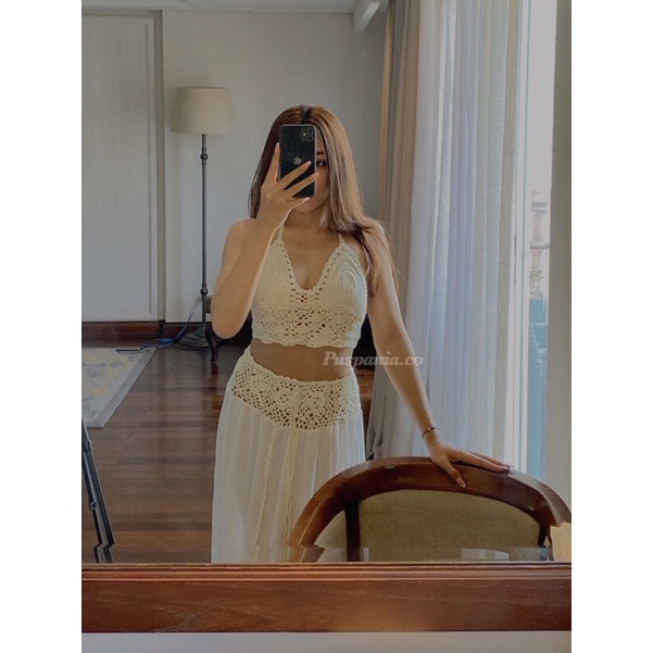 bella set bikini rajut model summer wear Rok rajut| crochet Bali