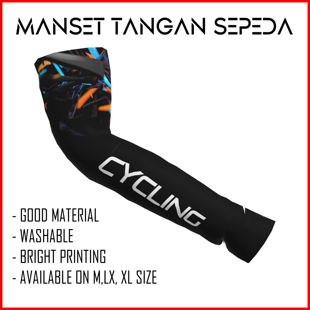 Manset Tato Tangan  / Deker Pria Cowok Elastis Tattoo 129 - Handsock Deker Voli