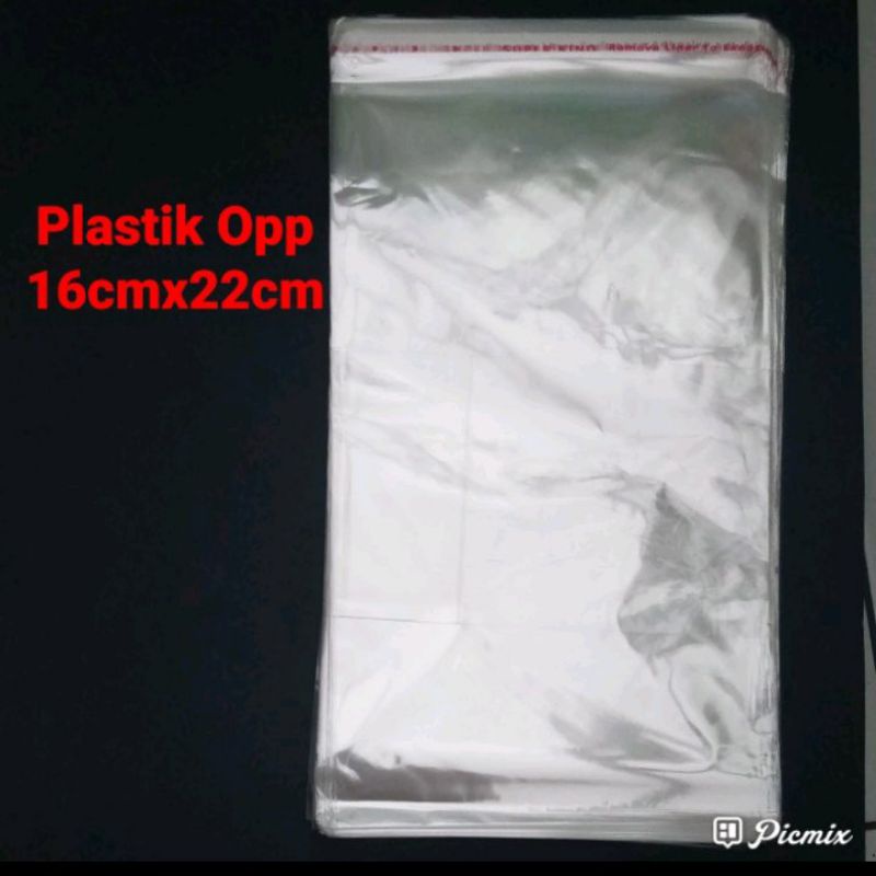 Plastik OPP 16x22+2