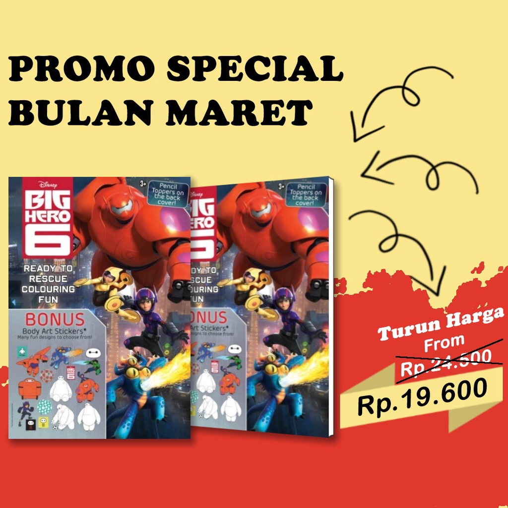 Big Hero 6 - Ready to Rescue Colouring Fun - Buku Mewarnai Anak
