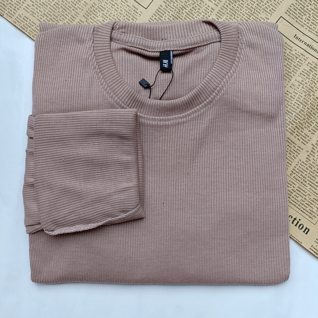 PART II Kaos Rib Premium / Kaos Grosir / Kaos Rib Premium Tebal / Kaos Lengan Panjang Termurah-Puce