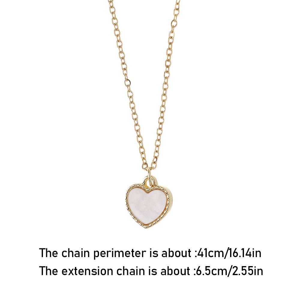 Kalung Rantai Dengan Liontin Bentuk Hati Untuk Wanita