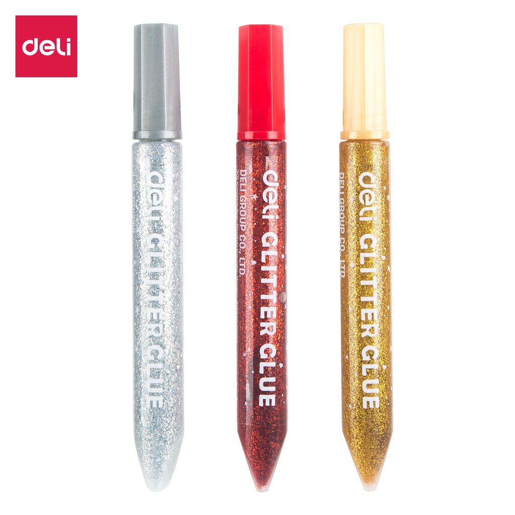 

Deli Lem Glitter Klasik untuk aplikasi pada banyak jenis bahan, Seri Explora 12ml 6 Warna EA71X01