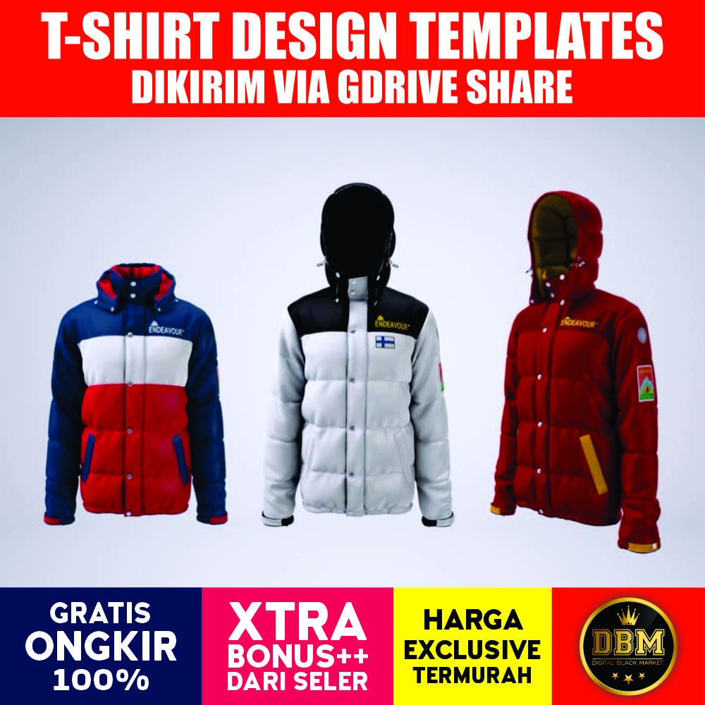 Mockup Puffer Jacket Mockup - Adobe Photoshop