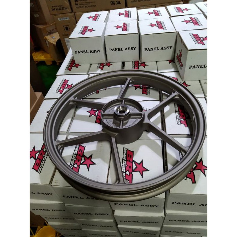 VELG BRT CHEMCO JUPITER JUPITER Z1 JUPITER MX OLD GOLD SILVER  UKURAN DEPAN 160 dan BELAKANG 185