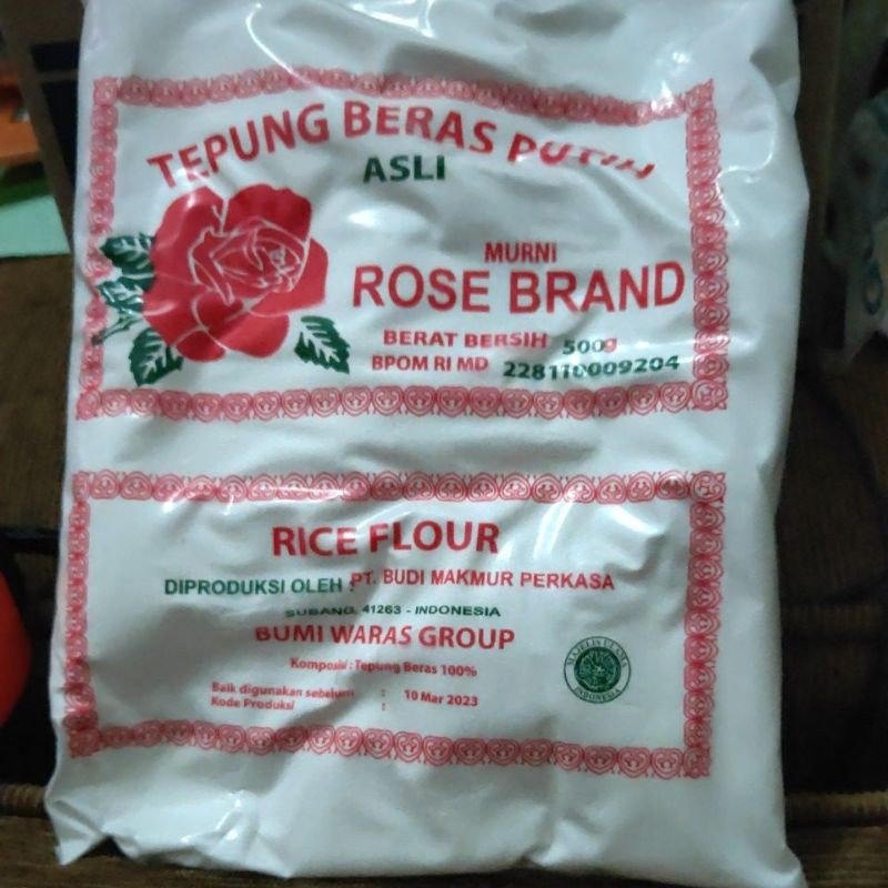 

Tepung Beras Rose Brand 500Gr
