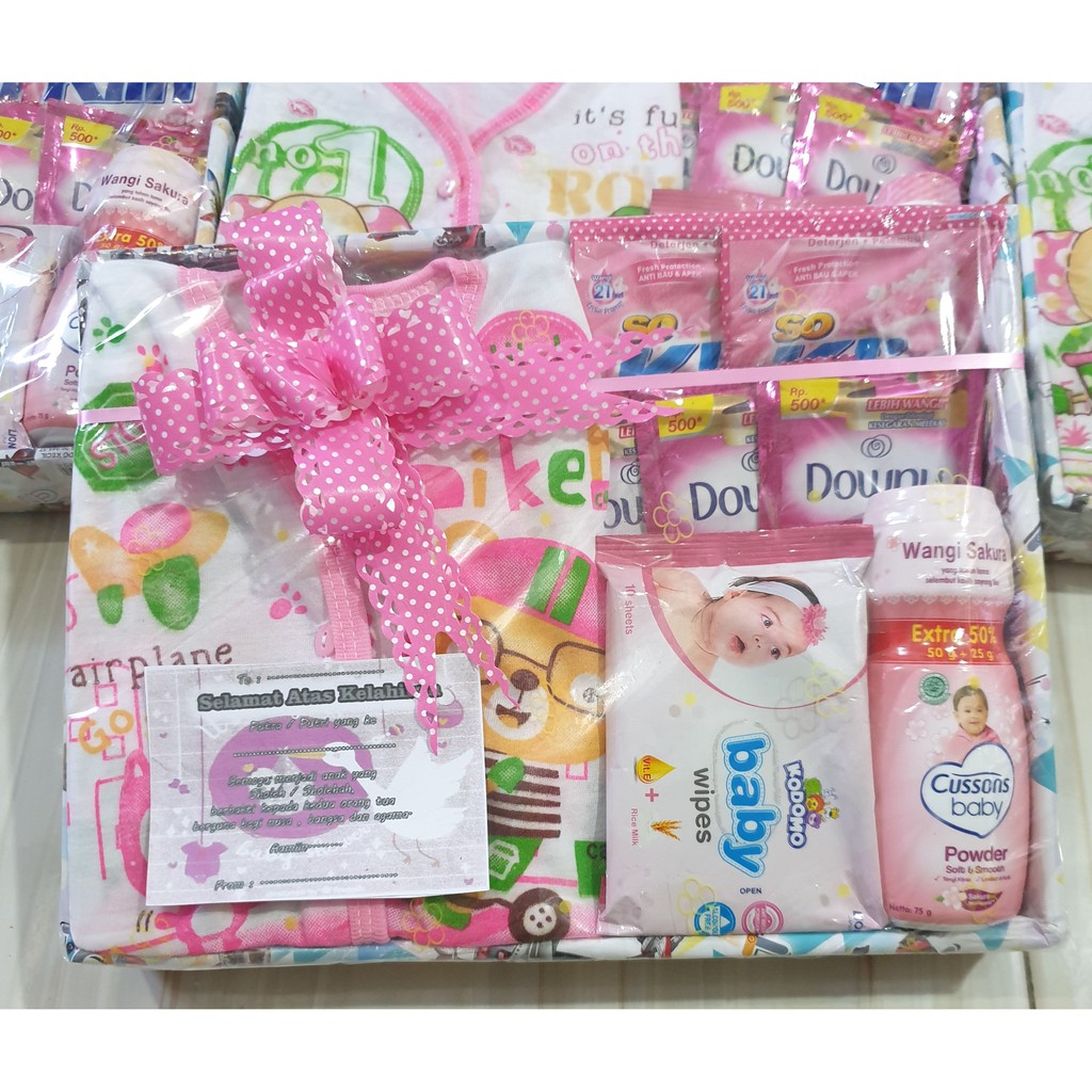parsel bayi#paketan bayi#gift box baby-pink