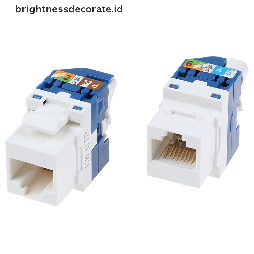 (Birth) 1pc Modul Informasi Jaringan Cat6 Rj45 Untuk Komputer