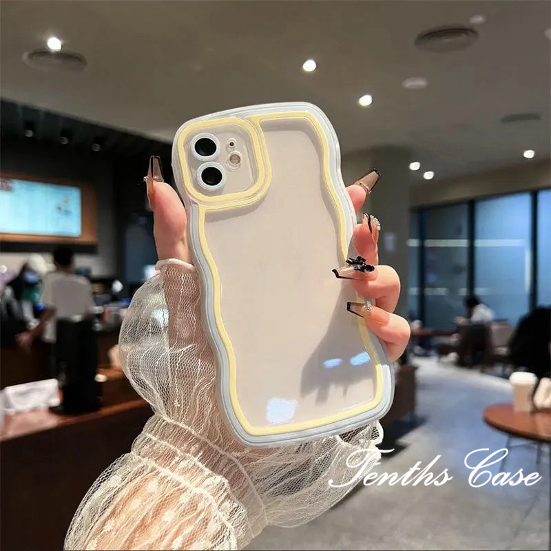 iPhone 14 13 12 11 Pro Max X XR Xs Max 8 7 Plus SE 2020 Soft Case Bening Warna Macaron Untuk