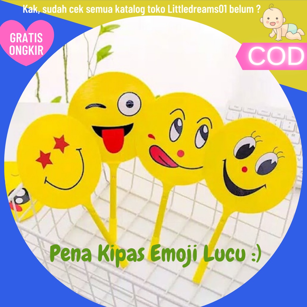 

Pulpen Kipas Karakter Emoji / PULPEN MOTIF KIPAS EMOTICON LUCU IMUT / BOLPEN KARAKTER / PULPEN KIPAS BALLPOINT Murah