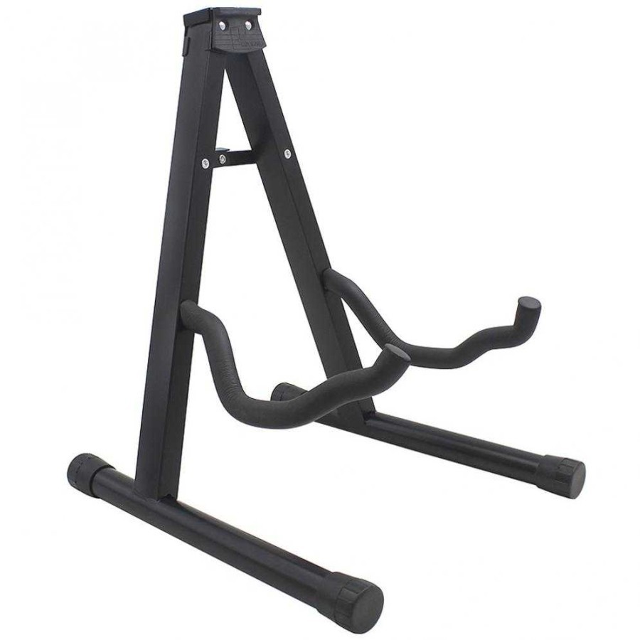 Stand Penyangga gitar Berdiri bass biola Tripod Foldable Guitar Holder