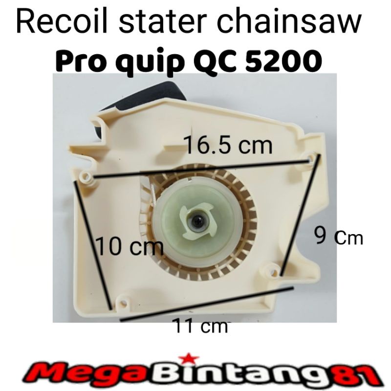 Recoil Stater Kap Engkol Chainsaw 5200 5800 pro quip