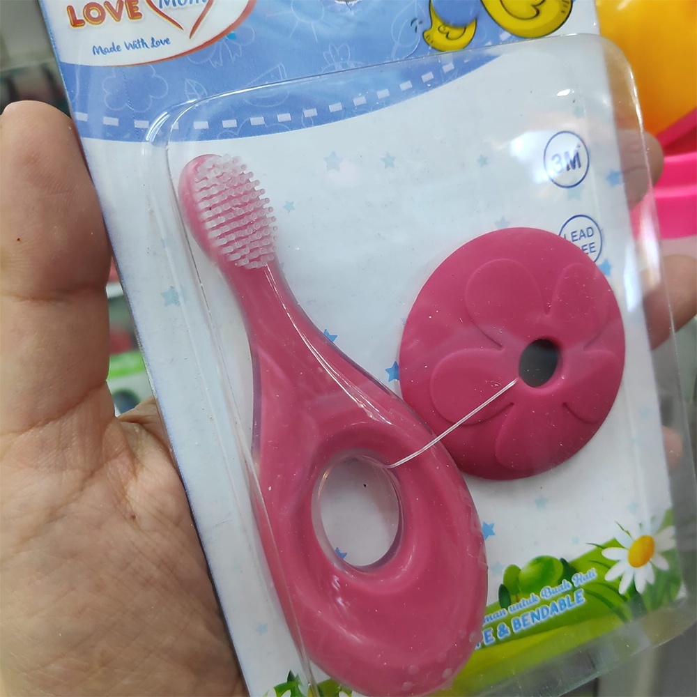 Love Mom Sikat Gigi Bayi Baby Training Toothbrush Bayi Baru Lahir