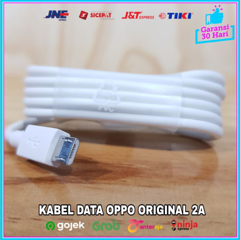 Kabel Data Fast Charging OPPO ORIGINAL 100% Micro USB ORI 2A