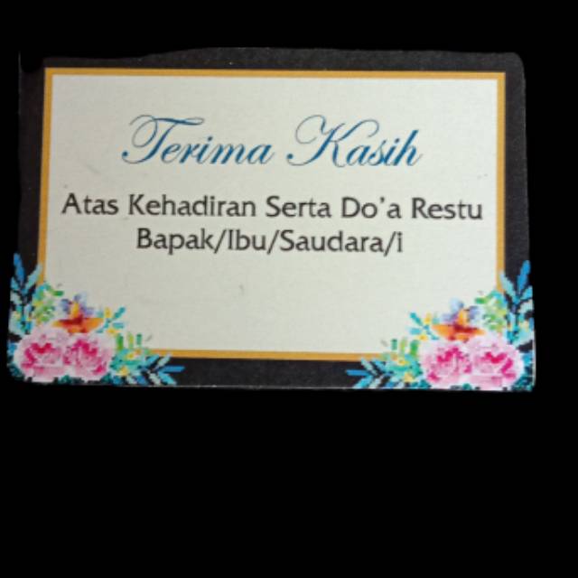 

100 Thanks card thanks card wedding thanks card souvenir kartu ucapan terima kasih ucapan souvenir