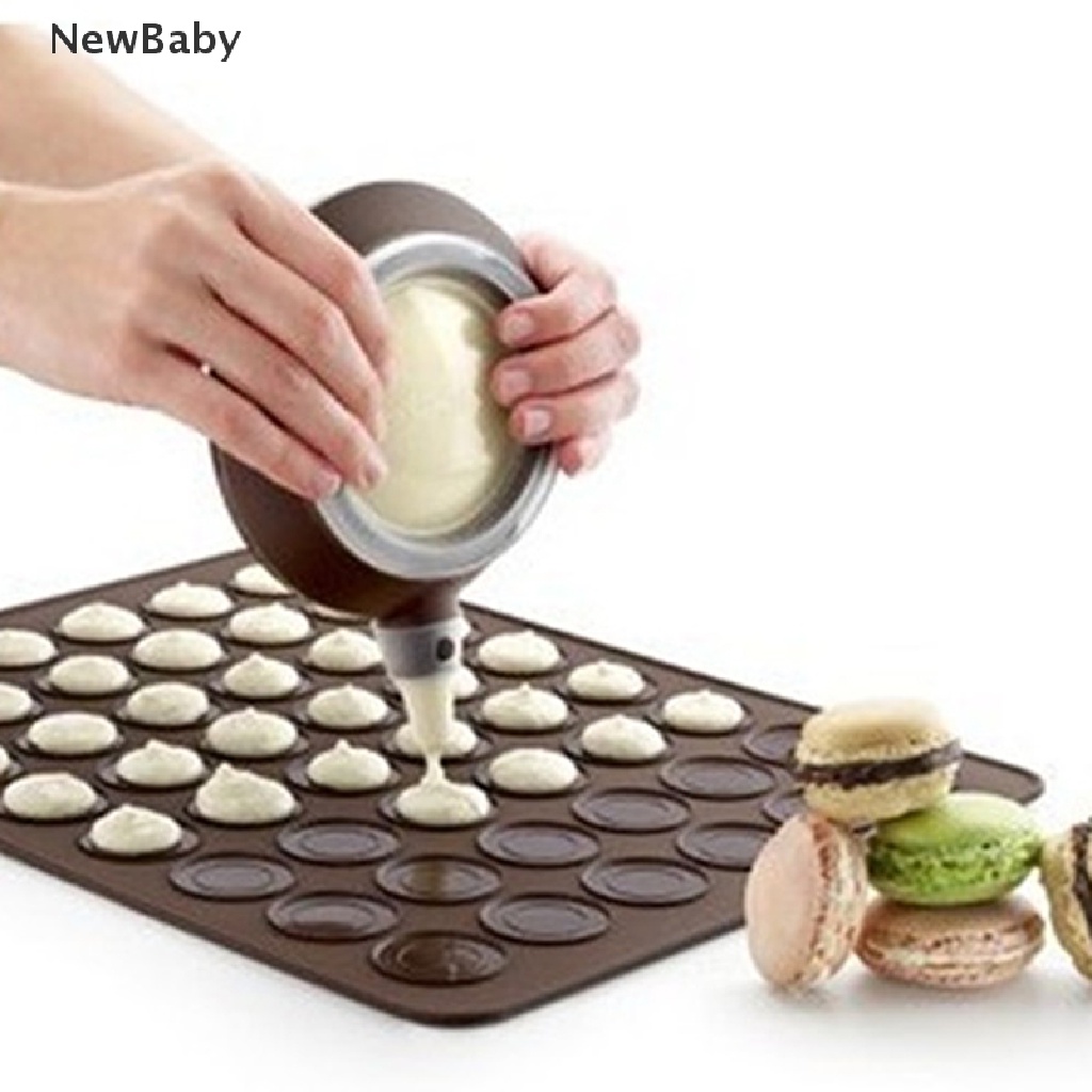 Newbaby Cetakan Macaron Dua Sisi Ukuran Besar Bahan Silikon Untuk Perlengkapan Dapur