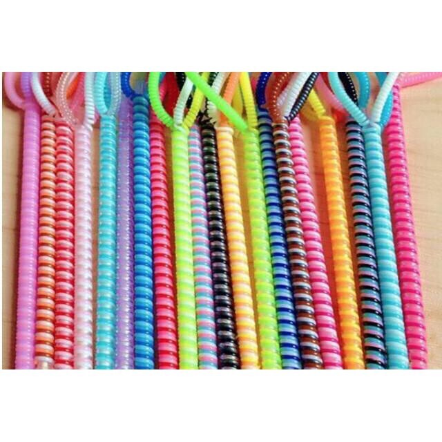 Pelindung Kabel Charger Warna / Pelilit Kabel Spiral / Cord Protector / Cable Protector AH003