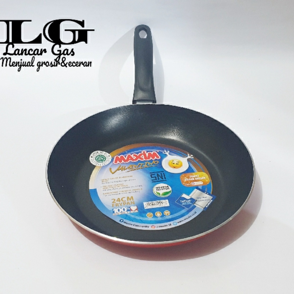 MAXIM-Teflon Maxim 24cm/Frypan Teflon Wajan Anti Lengket.
