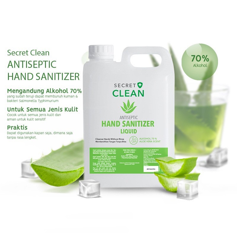Secret Clean Hand Sanitizer 5L Liquid