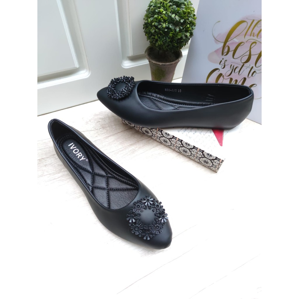 IVORY Sepatu Wanita Flatshoes Import Termurah 888-A10