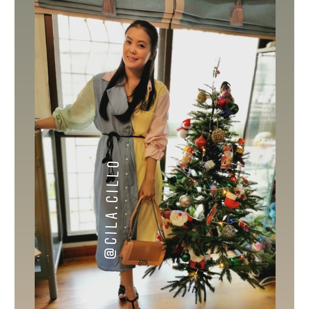 Rainbow Shirt Tunik Tunic Nagita Import Bangkok