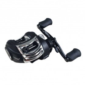 reel BC YUMOSHI Reel Pancing Baitcasting 18+1 Ball Bearing 7.2:1 Left Hand - AK201 - Black