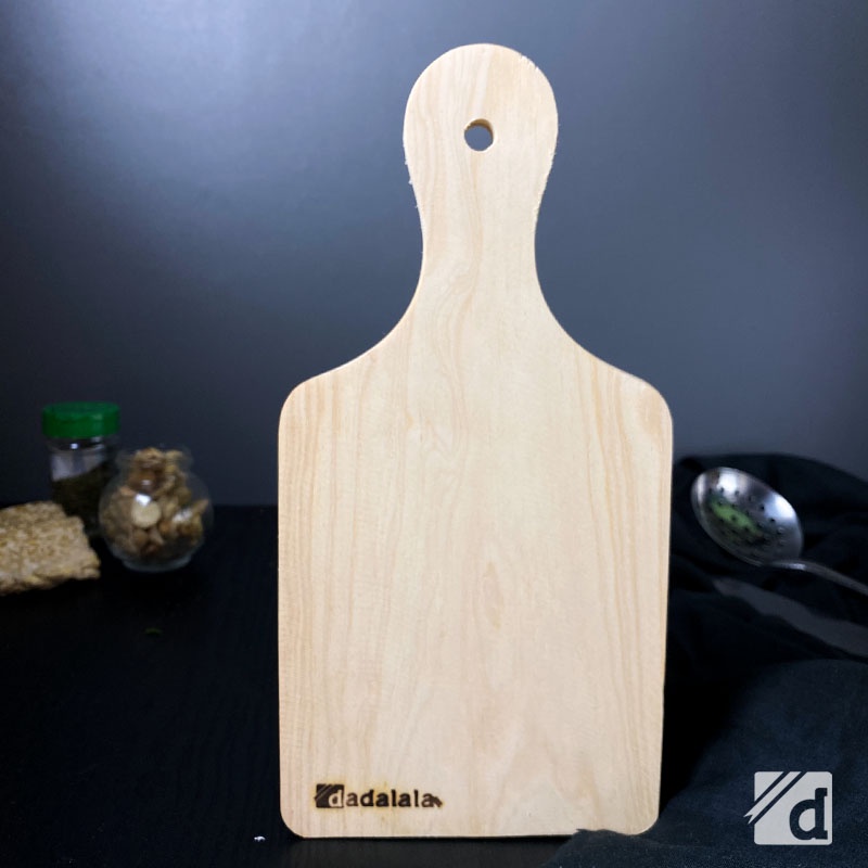 DADALALA Talenan Kayu Pinus Model Tampel Pingul Ukuran 14 x 29 Cm