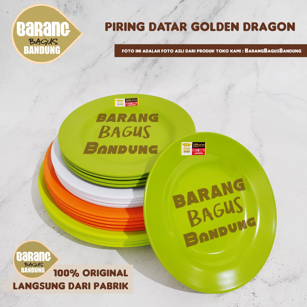 Piring Melamin Datar Golden Dragon . P 0207. P 0208. P 0209. P 0210