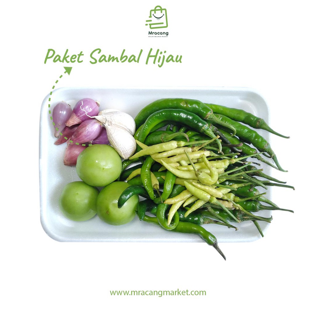 PAKET SAMBAL HIJAU / SAYUR SEGAR