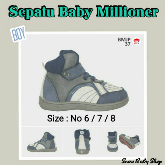 Sepatu Bayi / Anak Baby Millioner BMJP 37