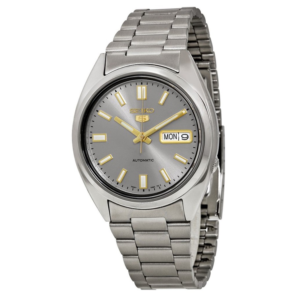 Seiko 5 SNXS75K1 Automatic Grey Dial Stainless Steel - Jam Tangan Pria