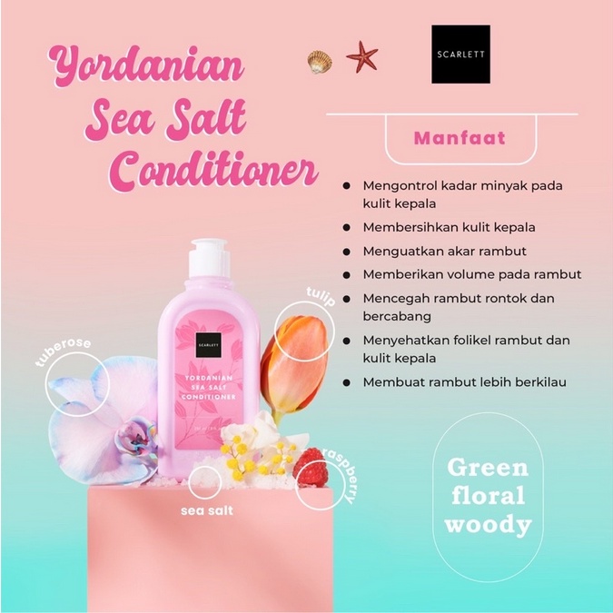 (INEED) Scarlett Whitening Yordanian Sea Salt Shampoo | Scarlett Whitening Yordanian Seasalt Conditioner