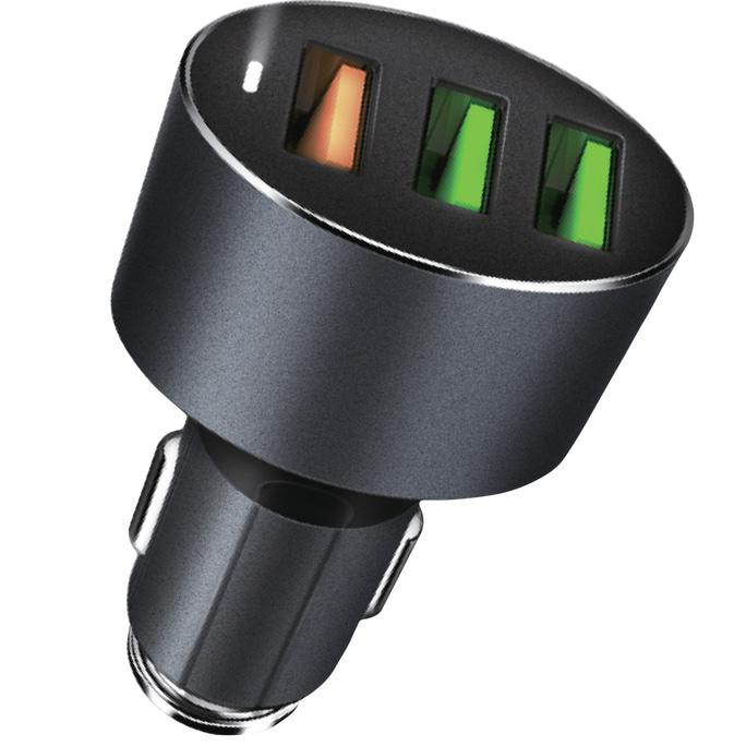 Car Charger V-Gen VCC3-02 3 USB QUICK CHARGE 3.0A Casan Hp di Mobil QC