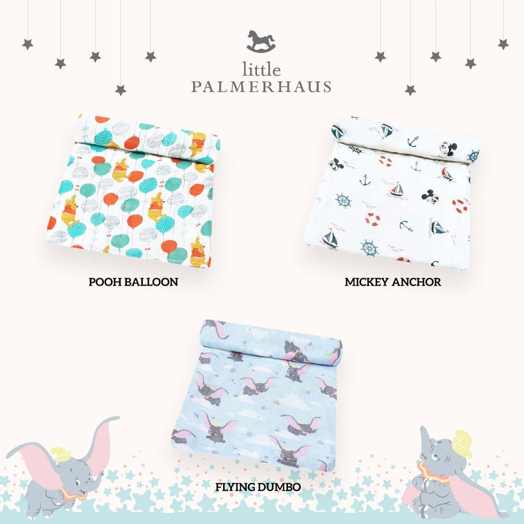 1 Pcs MUSLIN SWADDLE BEDONG  Little Palmerhaus bahan sangat halus by little terry selimut anak bedon